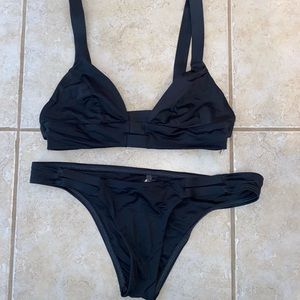 Vitamin A gray neutra bralette top and bottom